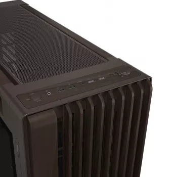ASUS ProArt PA602 Wood Edition Retro Brown - midi-tower met gehard glas