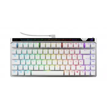 ASUS ROG Falchion Ace 75 HE gaming-toetsenbord (Moonlight White, Duitse layout, ROG HFX V2 Magnetic Switches)