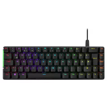 ASUS ROG Falchion Ace M705 65% bekabeld mechanisch gaming-toetsenbord, USB-C, 1000Hz polling rate, ROG NX Red switches, PBT keycaps, RGB Aura Sync, zwart