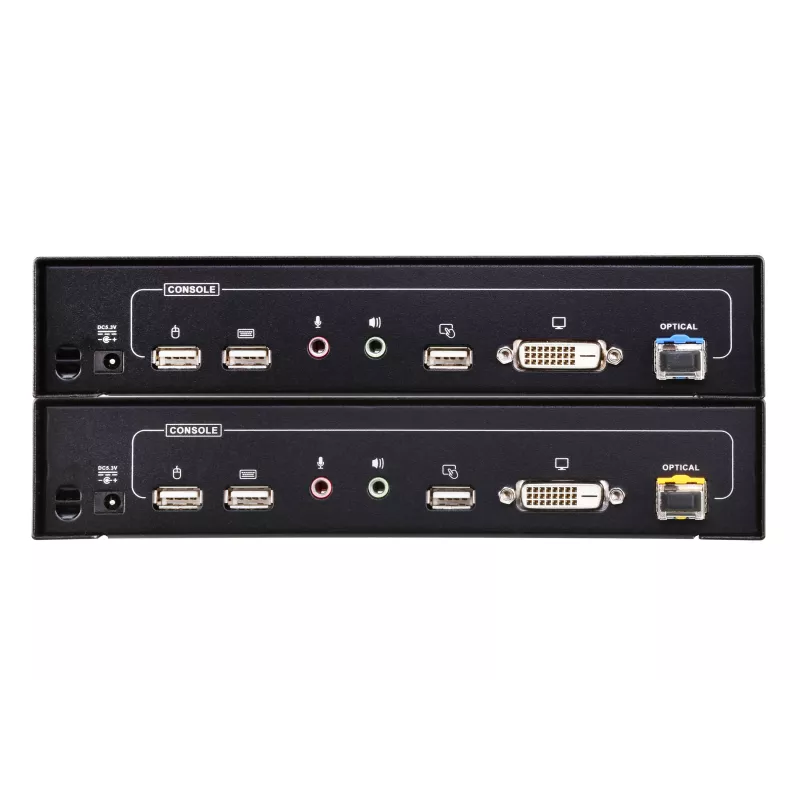 ATEN CE680 KVM audio USB seriële extender via glasvezel, DVI Dual Link, 600 m, 1310/1550 nm