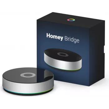 Athom Homey Bridge smart home controller - Zigbee, Z-Wave, Bluetooth, Wi-Fi - zwart/zilver