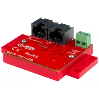 ATTE SDIP-40-120 PoE-voeding, 48W, 40V DC, 10/100 Mbps