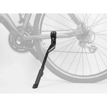 Author AKS-630 RS verstelbare klem-fietsstandaard voor e-bike 24-29 inch, zwart