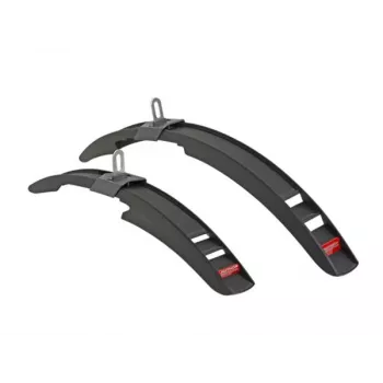 Author AXP Junior 16-20 spatbord-set – voor en achter, zwart, voor 16-20 inch kinderfietsen