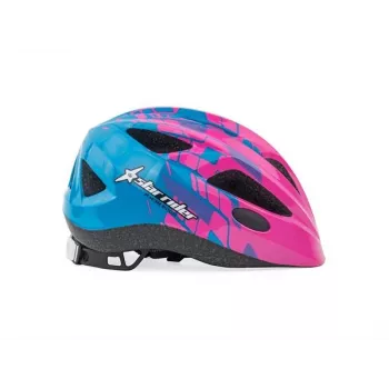 Author helm Star Rider Inmold 51-55cm (roze-neon/blauw)