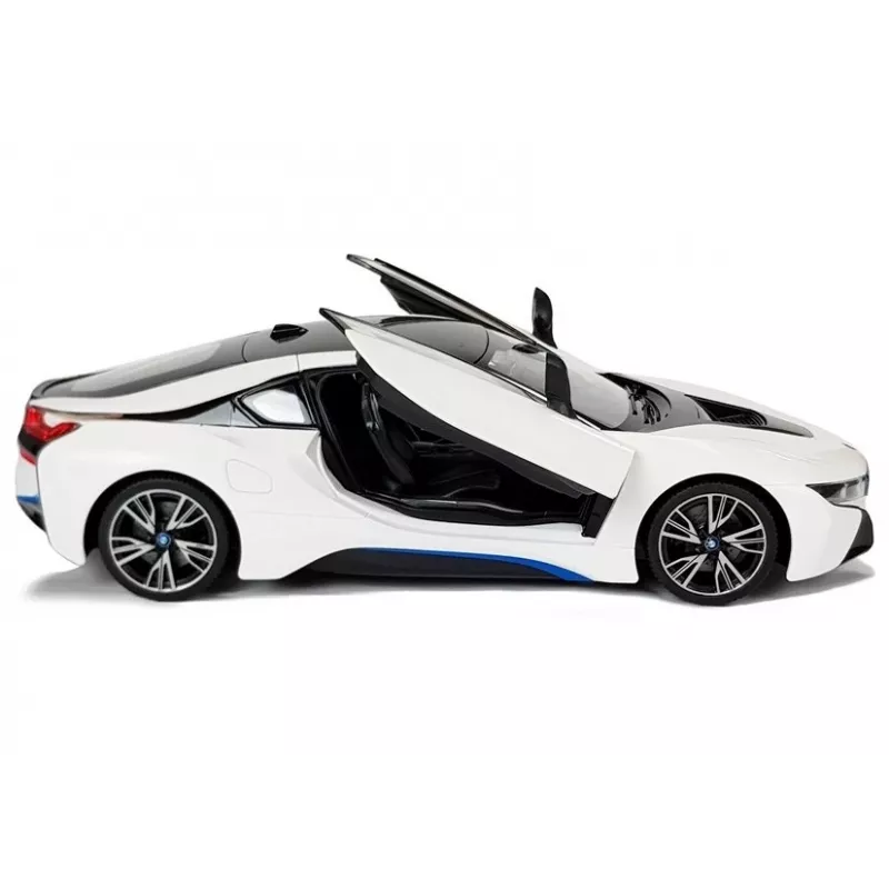 Auto R/C BMW i8 Rastar 1:14 Wit automatische deuren