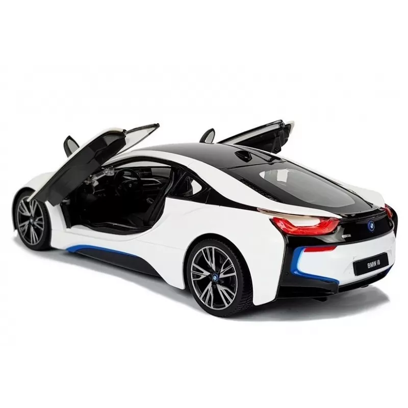 Auto R/C BMW i8 Rastar 1:14 Wit automatische deuren