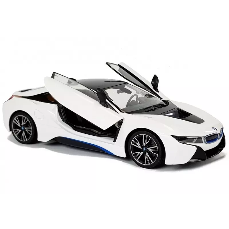 Auto R/C BMW i8 Rastar 1:14 Wit automatische deuren