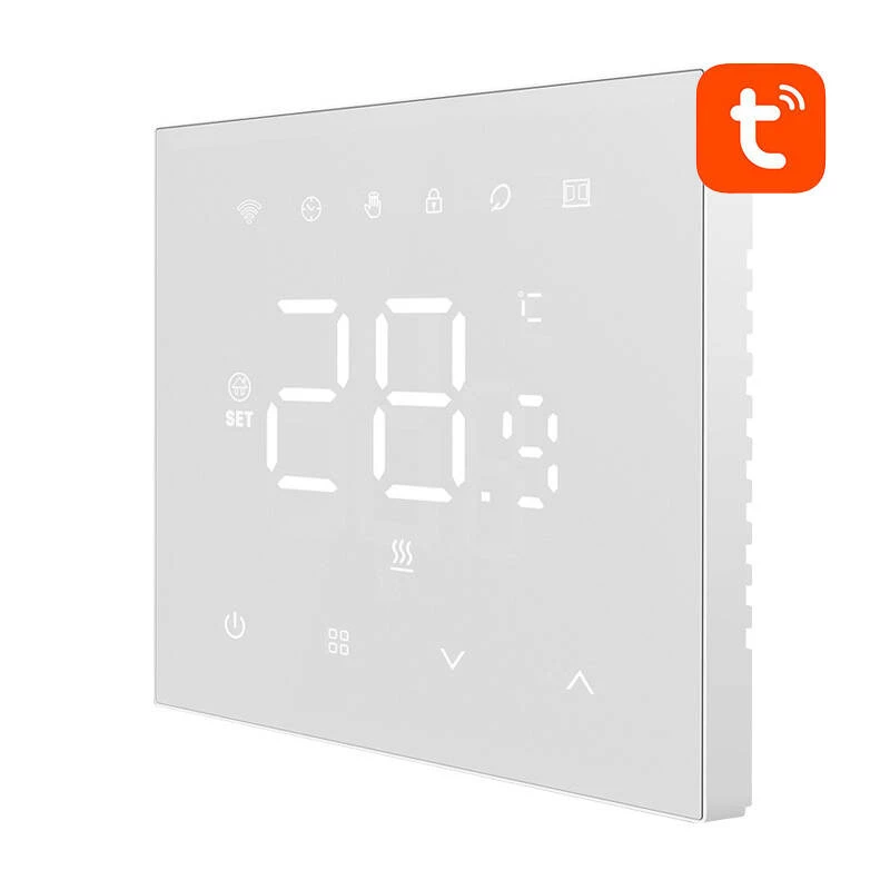 AVATTO WT410-16A-W slimme wifi-thermostaat voor elektrische vloerverwarming, 16A, wit