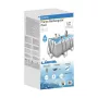 AVENLI Grijs Rechthoekig Framezwembad 400x207x122 cm met filterpomp, ladder, afdekking