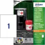 Avery Zweckform B4775-50 A4 witte polyethyleen-folieetiketten, permanente lijm, laser/kopieerapparaat, 50 etiketten, 210 x 297 mm