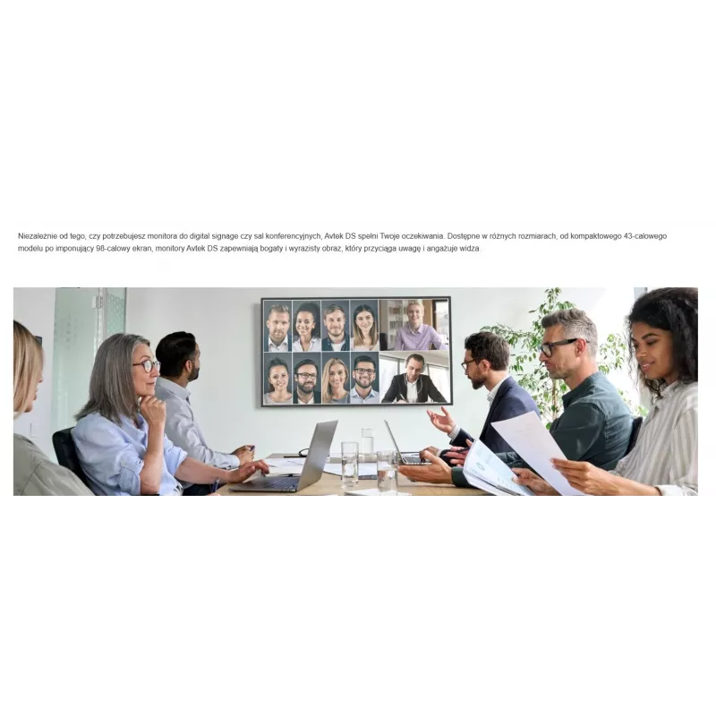 AVTEK DS2 65 65 inch 4K UHD digital signage display