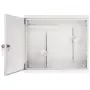 AWO-DVR-2 stalen wandbehuizing voor DVR/NVR, 430 x 380 x 115 mm, grijs (RAL 7035), sleutelslot, IP20
