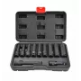 AWTOOLS 1/2 inch dopsleutelset, diep, 11-delig, 8-21 mm, Black Line