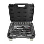 AWTOOLS 72-delige dopsleutelset 1/2 inch & 1/4 inch aandrijving BLACK LINE