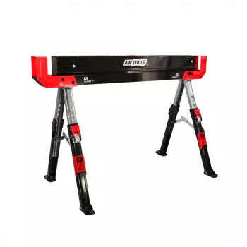 AWTOOLS in hoogte verstelbare zaagbok 62-82 cm