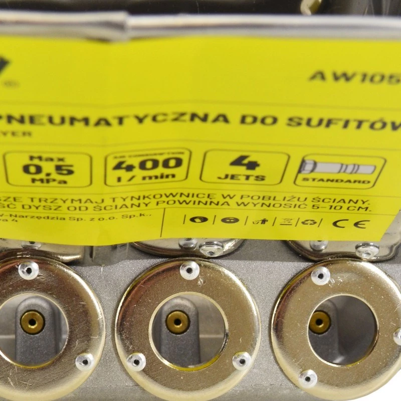 AWTOOLS pneumatische pleistermachine voor plafonds