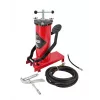 AWTOOLS AW15940 voetpomp - ééncilinder, 10 BAR, analoge manometer, stalen frame, zwart/zilver