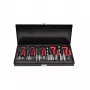 AWTOOLS AW16520 19-delige HSS-spiraalborenset in metalen koffer, 1-10 mm, DIN 338, voor metaal, staal, kunststof, hout