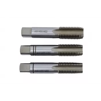AWTOOLS AW20267 handmatige draadsnijset voor buizen, 6 BSP-snijbekken 1/2 inch-2 inch, ratel, draagkoffer