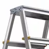 AWTOOLS AW23031 multifunctionele scharnierladder 12 treden 150 kg aluminium