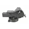 AWTOOLS AW24207 bankschroef met draaivoet 100mm gietijzer met aambeeld