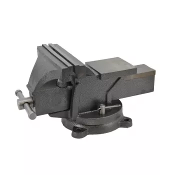 AWTOOLS AW24216 150mm bankschroef met 360° draaibare basis en geïntegreerd aambeeld