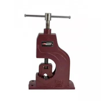 AWTOOLS AW24307 bankschroef 100 mm bekbreedte gietijzer vast voetstuk met aambeeld