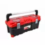 AWTOOLS AW30514 opbergbox met 14 vakken, transparant deksel en uitneembare scheidingswanden