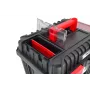 AWTOOLS AW30533BL 12-vaks gereedschap organizer box met transparant deksel, zwart