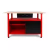 AWTOOLS AW30901 werkbank 120x60x85 cm zwart/rood