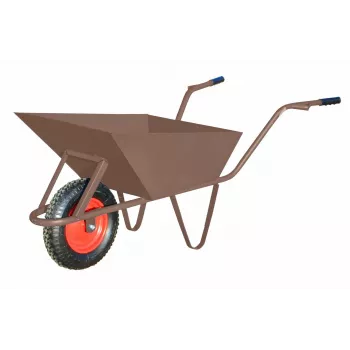 AWTOOLS bouw kruiwagen 85L 1,5mm bruin met wielafdekking