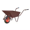 AWTOOLS bouw kruiwagen 85L 1,5mm bruin met wielafdekking