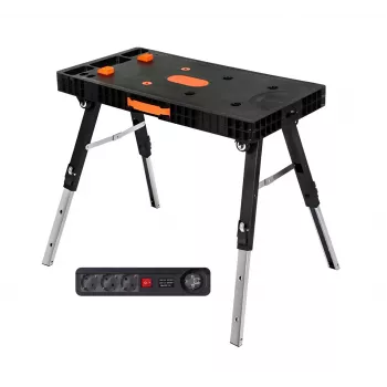 AWTOOLS opvouwbare 5-in-1 werkbank met stekkerdoos