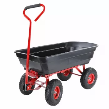 AWTOOLS Tuinwagen / kiepwagen 4-wiel 75L