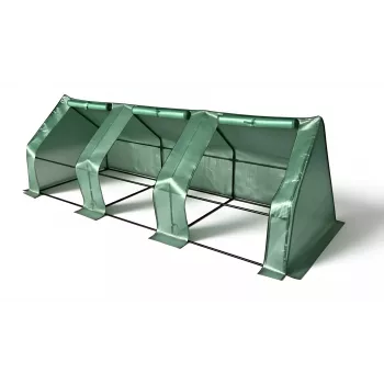 AWTOOLS mini folietunnel kas 295x95x95cm verzinkt stalen frame met UV-bestendige PE-hoes