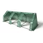 AWTOOLS mini folietunnel kas 295x95x95cm verzinkt stalen frame met UV-bestendige PE-hoes