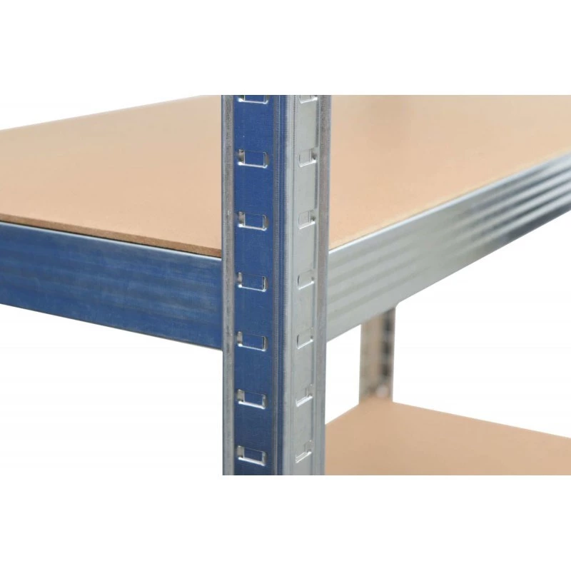 AWTOOLS stellingkast 5 planken 180x90x40 cm belasting 250 kg per plank 5,0 mm verzinkt staal