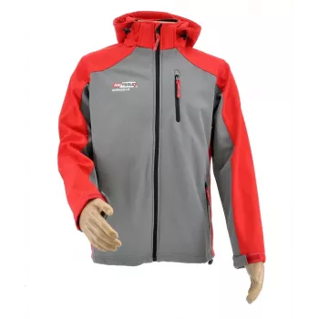 AWTOOLS softshell jas sweatshirt T4 rood-grijs L