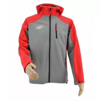 AWTOOLS softshell jas sweatshirt T4 rood-grijs L