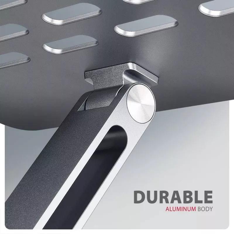 AXAGON STND-LQ aluminium notebookstandaard voor 10-16 inch laptops, zilver