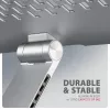 AXAGON STND-LR 360° draaiende aluminium notebookstandaard voor 10 inch-17 inch laptops, zilver