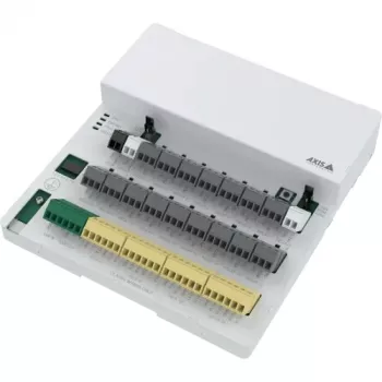 AXIS A9920 I/O-relais-uitbreidingsmodule – 8 configureerbare poorten, RS485, DIN-railmontage