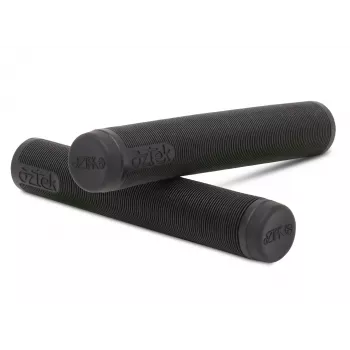 Aztek Lite grips blauw - stuntstepgrepen met stuurdoppen