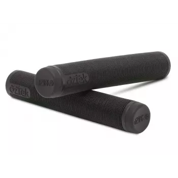 Aztek Lite Grips Ruby - TPR geribbelde step-grips met bar ends (paar)