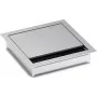 BACHMANN aluminium vierkante kabeldoorvoer, zilver geanodiseerd, 80x80mm, borsteldichting, om in te leggen, 930 serie 5073741
