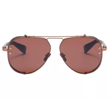 BALMAIN BPS-125E-62 heren pilot zonnebril gunmetal grijs 62mm