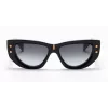 Balmain BPS-151A-55 Dames zonnebril Zwart Acetaat Grijs Polycarbonaat glas 55 mm