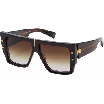 BALMAIN dames zonnebril BPS-144C-57 cat eye acetaat montuur grijze glazen 57/14/145 mm