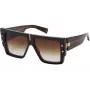 BALMAIN dames zonnebril BPS-144C-57 cat eye acetaat montuur grijze glazen 57/14/145 mm